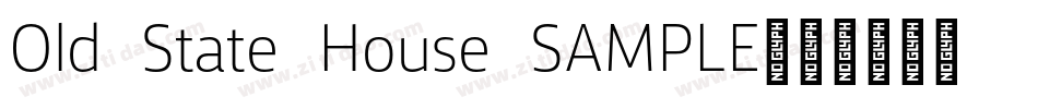 Old State House SAMPLE字体转换